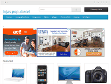 Tablet Screenshot of lojaspopularcel.com